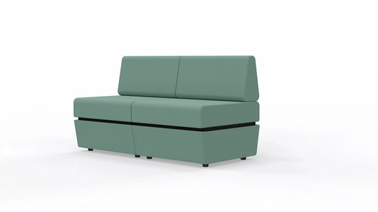 Sofa 2-osobowa z tapicerowaną podstawą SitiQ