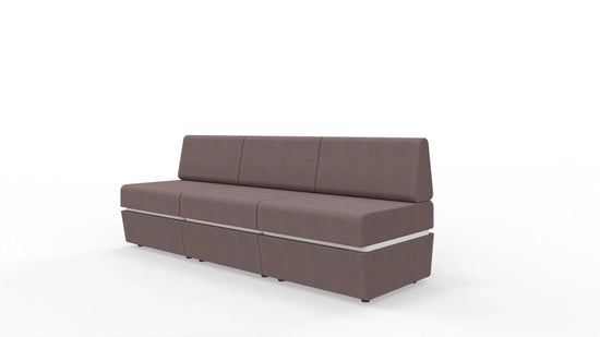 Sofa 3-osobowa z tapicerowaną podstawą SitiQ