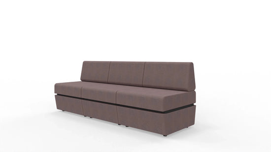 Sofa 3-osobowa z tapicerowaną podstawą SitiQ