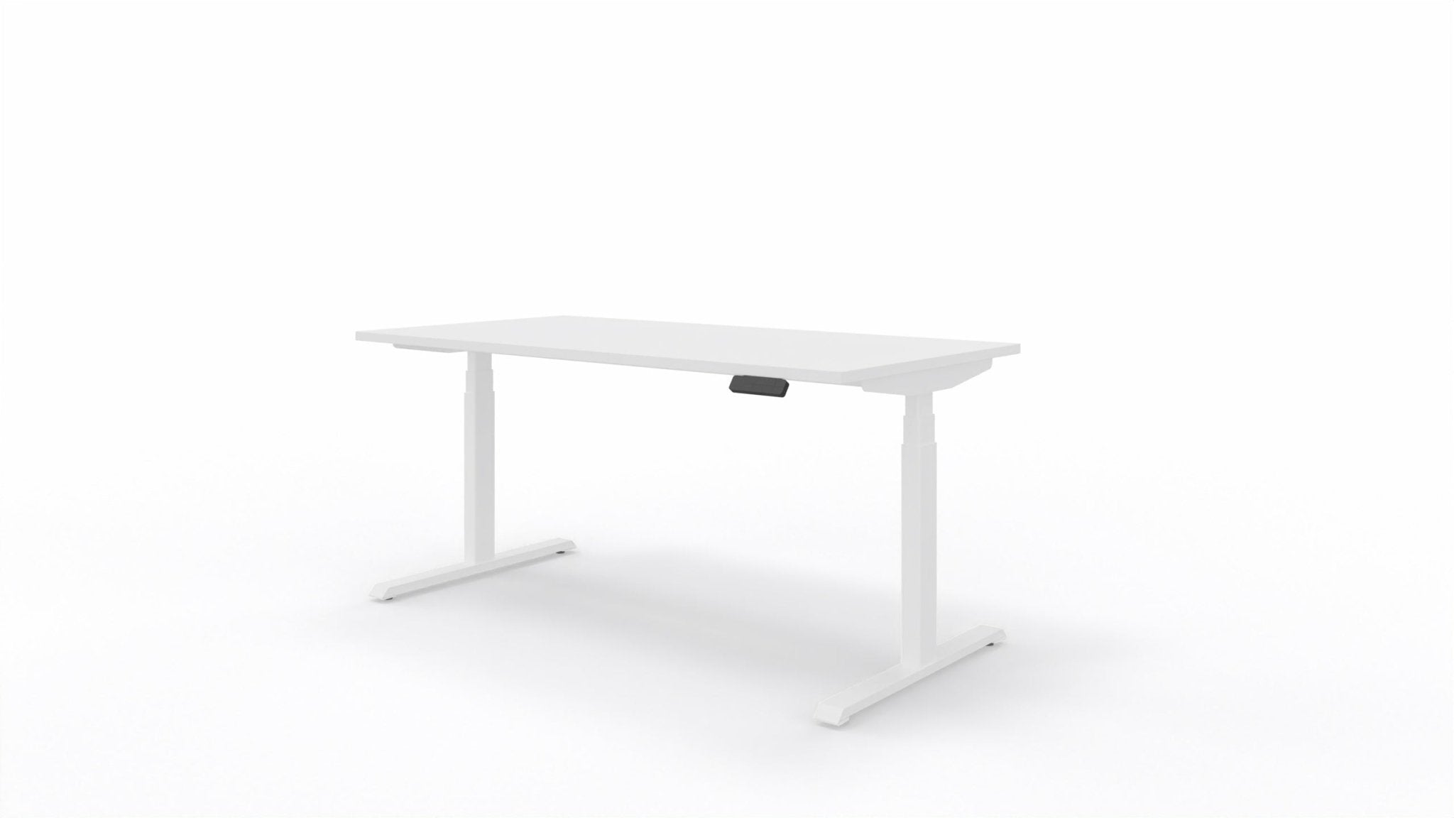 Biurko elektryczne Op-lite E 160x80 cm – Biały blat / Biały stelaż – Quick Ship - Fabryka Mebli Biurowych MARO sp. z o.o.