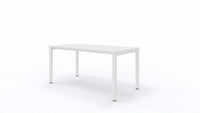 Biurko K-em 160x80 cm – Biały blat / Biały stelaż – Quick Ship - Fabryka Mebli Biurowych MARO sp. z o.o.