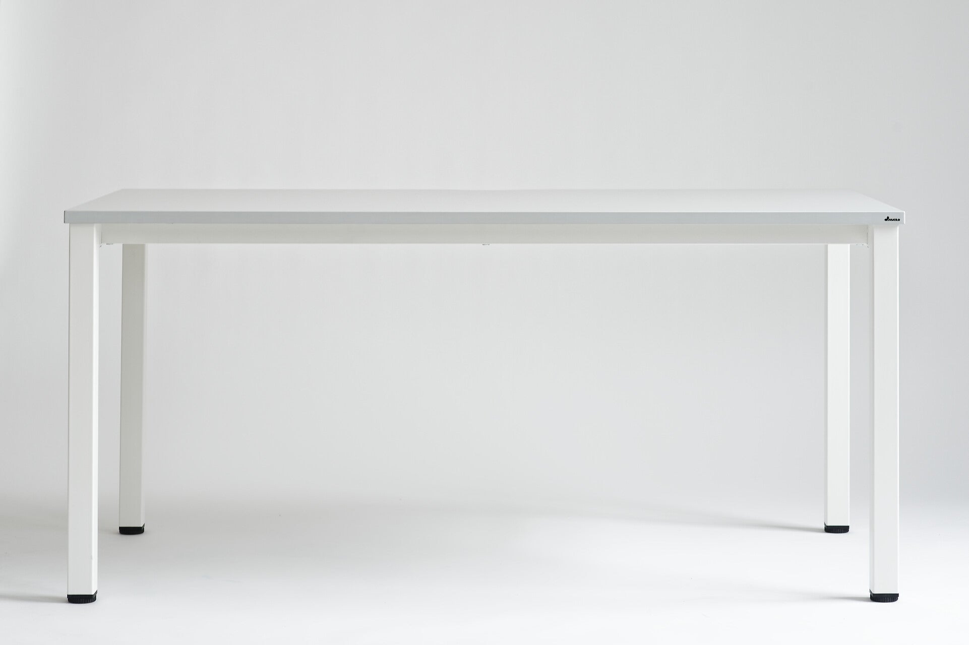 Biurko K-em 160x80 cm – Biały blat / Biały stelaż – Quick Ship