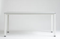 Biurko K-em 160x80 cm – Biały blat / Biały stelaż – Quick Ship - Fabryka Mebli Biurowych MARO sp. z o.o.