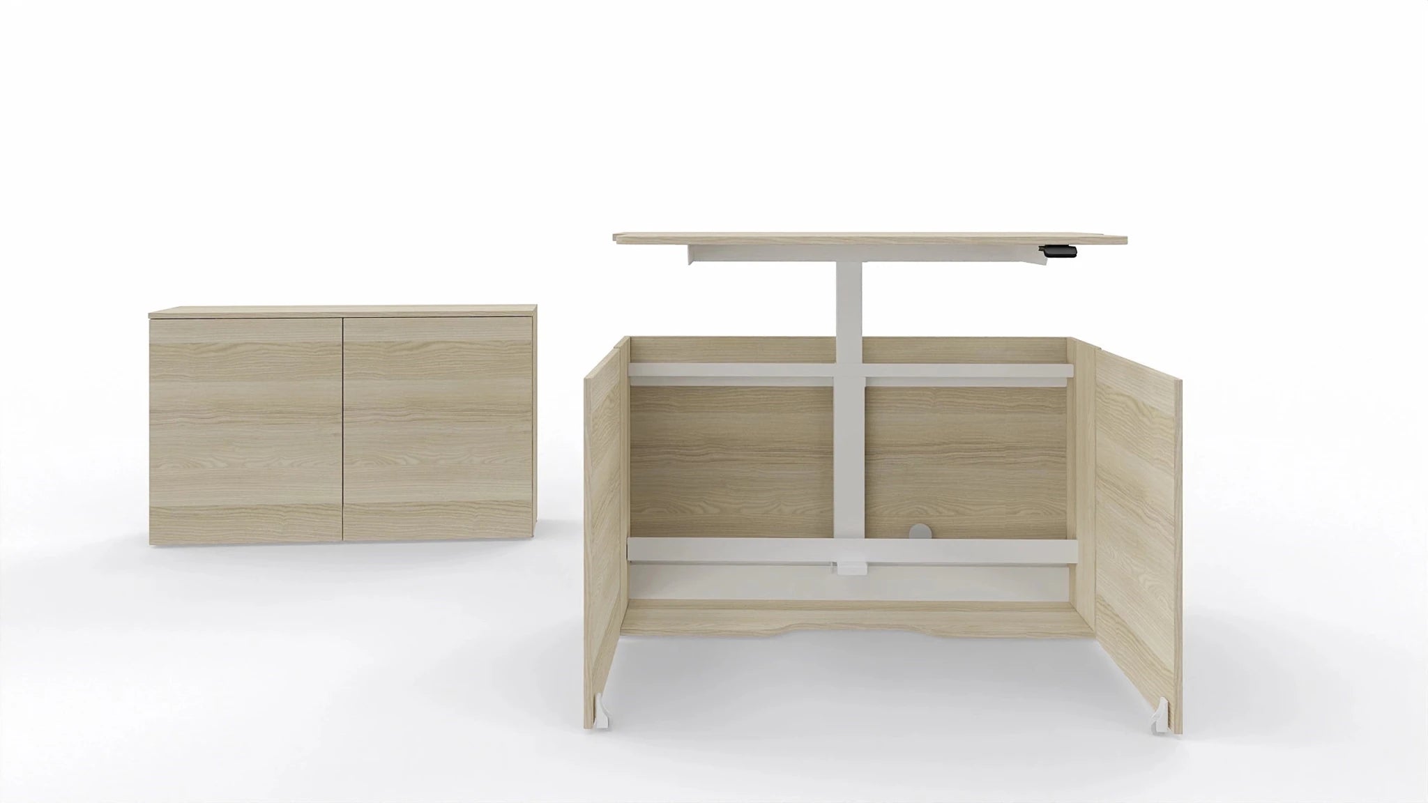 Biurko składane StartUs - E z elektryczną regulacją wysokości - MARO meble