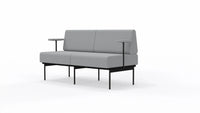Sofa 2-osobowa na stelażu SitiQ - Fabryka Mebli Biurowych MARO sp. z o.o.