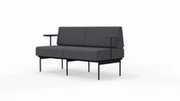 Sofa 2-osobowa na stelażu SitiQ - Fabryka Mebli Biurowych MARO sp. z o.o.