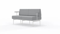 Sofa 2-osobowa na stelażu SitiQ - Fabryka Mebli Biurowych MARO sp. z o.o.
