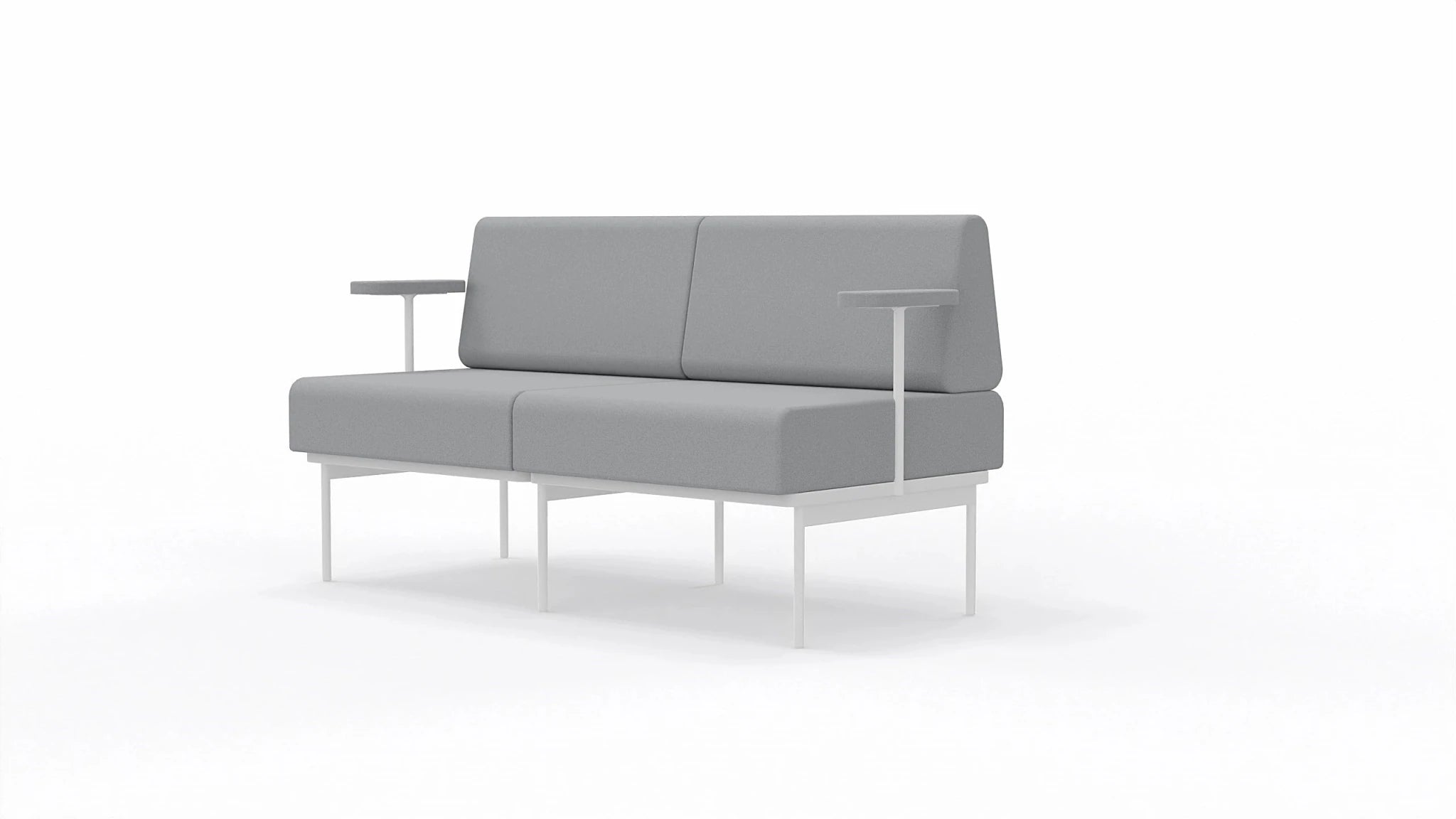 Sofa 2-osobowa na stelażu SitiQ - Fabryka Mebli Biurowych MARO sp. z o.o.