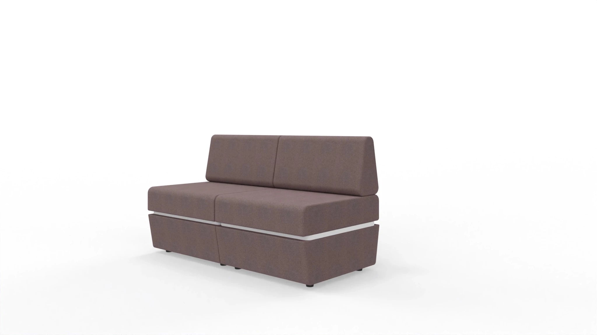 Sofa 2 - osobowa z tapicerowaną podstawą SitiQ - MARO meble