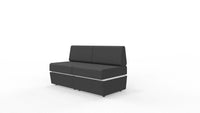 Sofa 2 - osobowa z tapicerowaną podstawą SitiQ - MARO meble