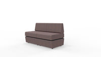 Sofa 2 - osobowa z tapicerowaną podstawą SitiQ - MARO meble