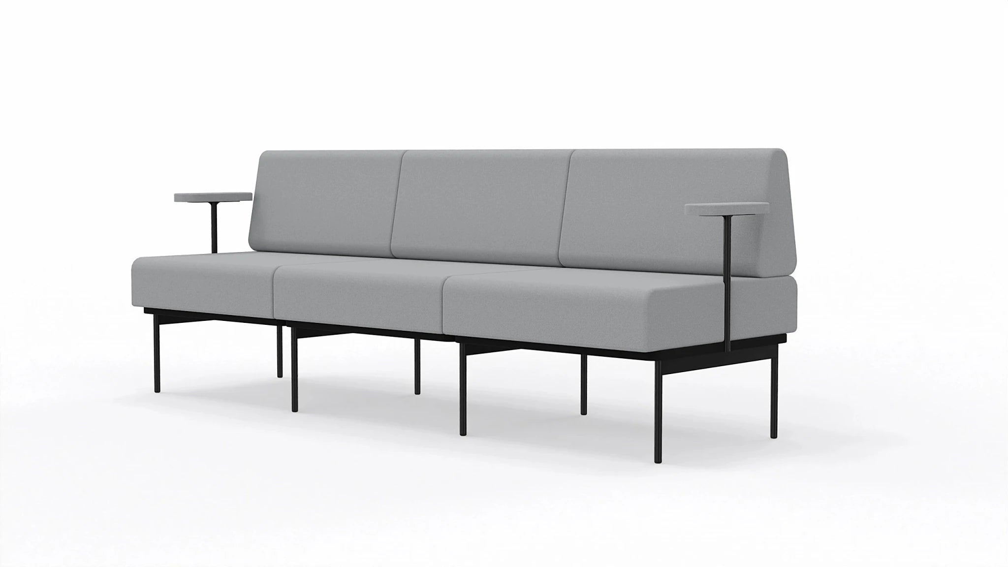 Sofa 3-osobowa na stelażu SitiQ - Fabryka Mebli Biurowych MARO sp. z o.o.