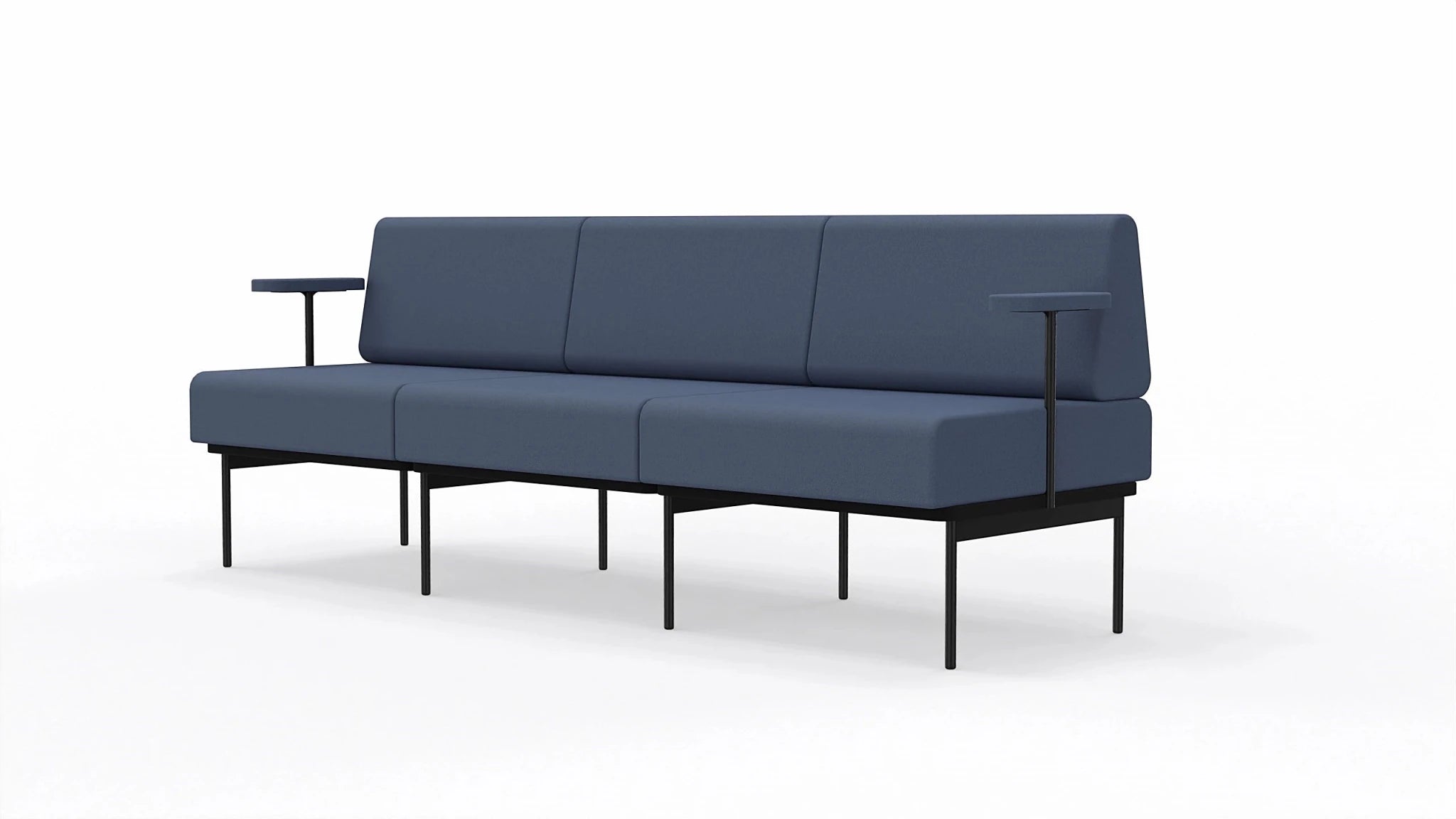 Sofa 3-osobowa na stelażu SitiQ - Fabryka Mebli Biurowych MARO sp. z o.o.