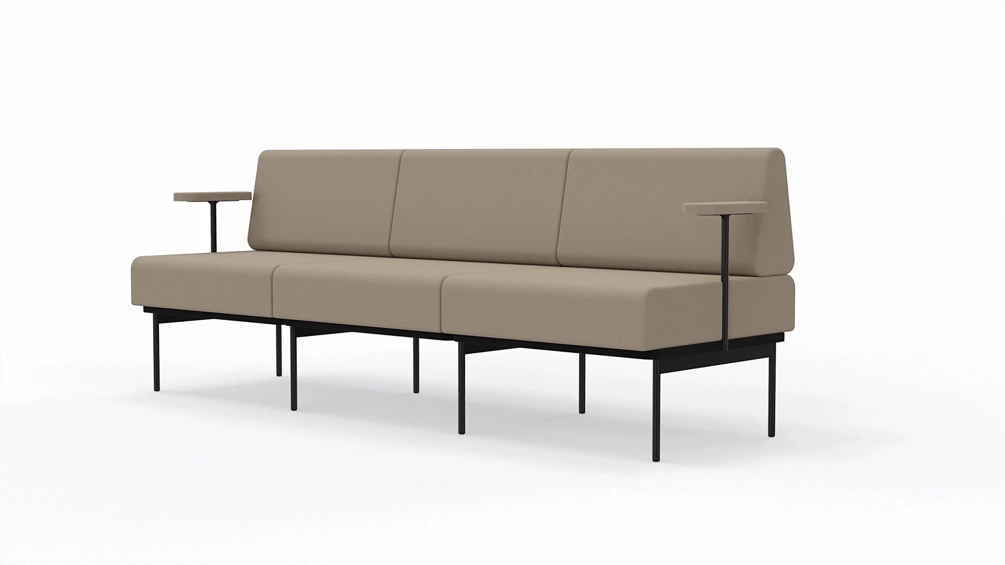 Sofa 3-osobowa na stelażu SitiQ - Fabryka Mebli Biurowych MARO sp. z o.o.