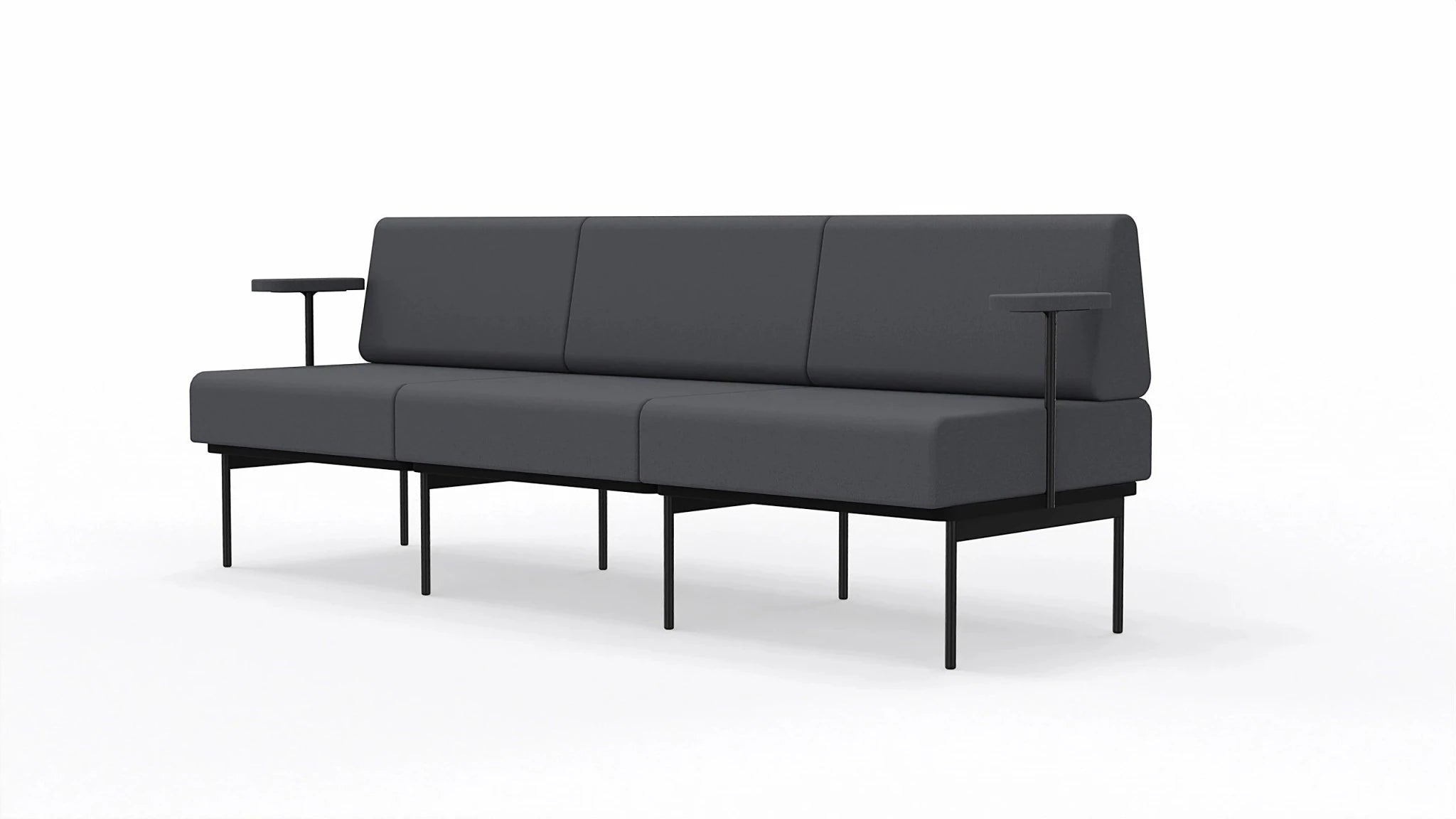 Sofa 3-osobowa na stelażu SitiQ - Fabryka Mebli Biurowych MARO sp. z o.o.
