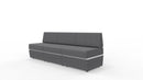 Sofa 3 - osobowa z tapicerowaną podstawą SitiQ - MARO meble
