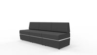 Sofa 3 - osobowa z tapicerowaną podstawą SitiQ - MARO meble