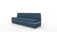 Sofa 3 - osobowa z tapicerowaną podstawą SitiQ - MARO meble