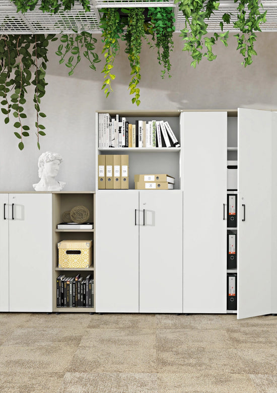 Szafa z częścią otwartą i drzwiami skrzydłowymi  Op-Lite – 5 OH